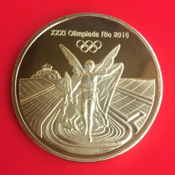 Coins of the Rio medal in Brazil
