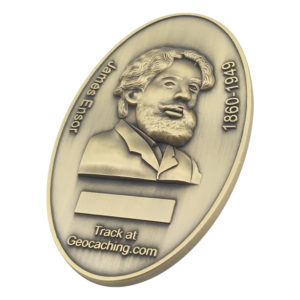 Antique commemorative coin 3D logo coin