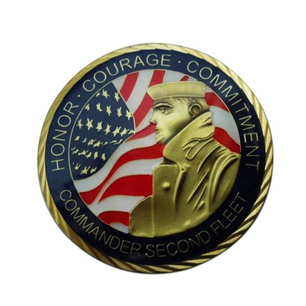 Honor coin of brave soldier