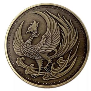 Japanese Phoenix bronze coins