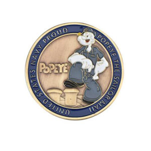 Lovely Popeye challenge coins