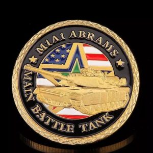 Military battle tank coins