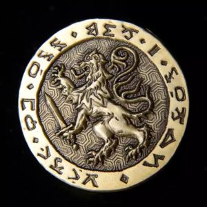 Military coins in high relief