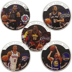 NBA star James Curie Paul coins